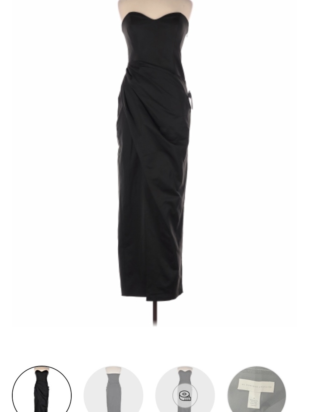 ML Monique Lhuillier
Size 8 Strapless Black Dress